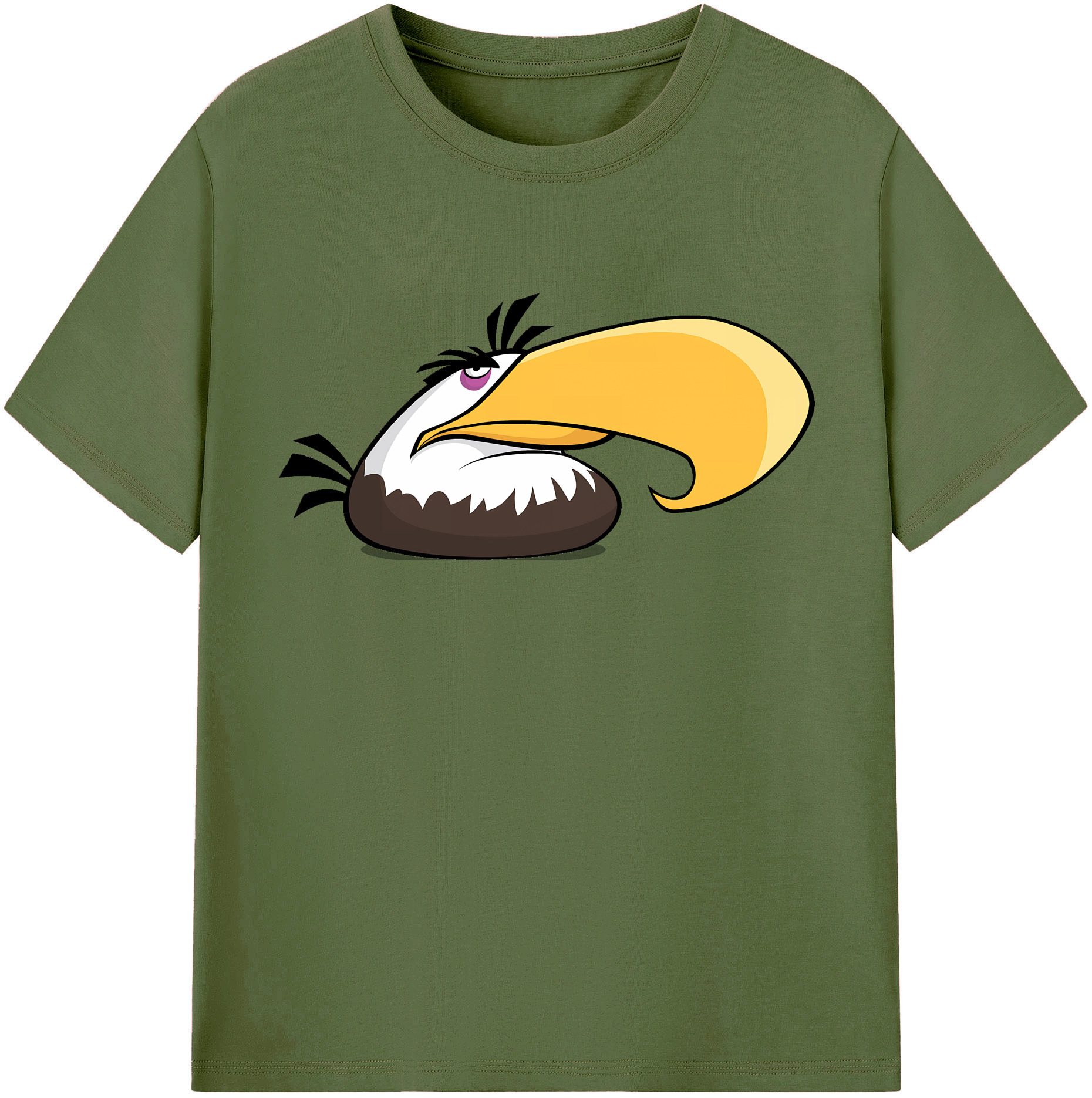 （画像用） Angry Birds アングリーバード 綿100％半袖Tシャツ（フロントプリント）